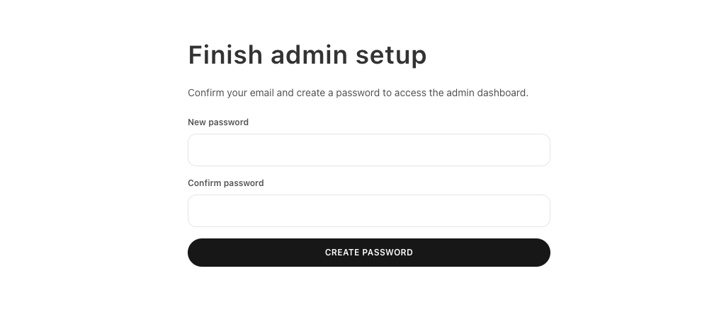 Create Your Password